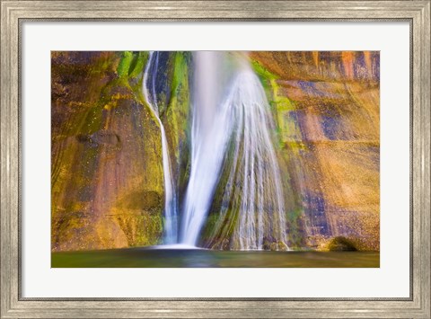 Framed Lower Calf Creek Falls Detail, Utah Print