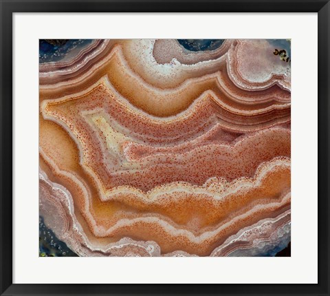 Framed Banded Mexican Agate Print