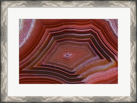 Framed Banded Agate VII Print