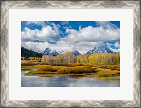 Framed Grand Teton National Park Panorama, Wyoming Print