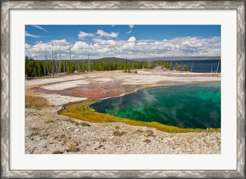 Framed Abyss Pool, West Thumb Geyser Basin, Wyoming Print