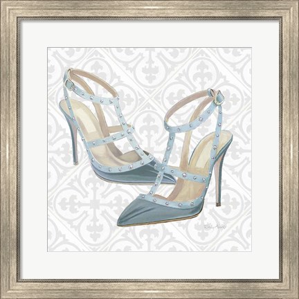 Framed Must Have Fashion II Gray White Print