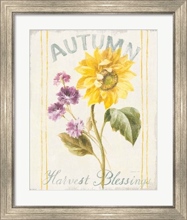 Framed Floursack Autumn III Print