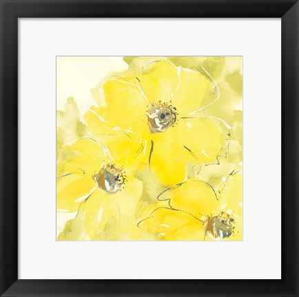 Framed Sunshine Cosmos I Print