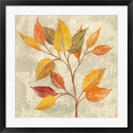 Framed November Leaves II Print