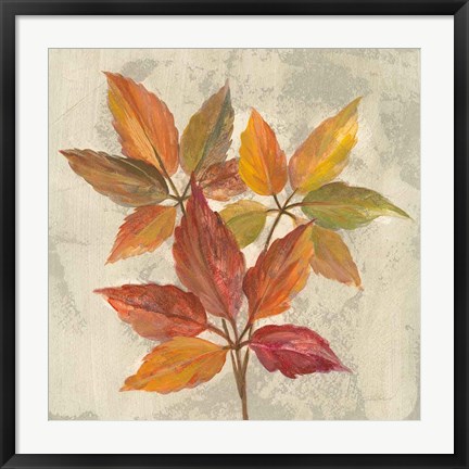 Framed November Leaves I Print