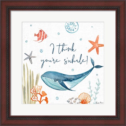 Framed Whale Tale V Print