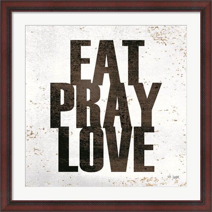 Framed Eat, Pray, Love Print