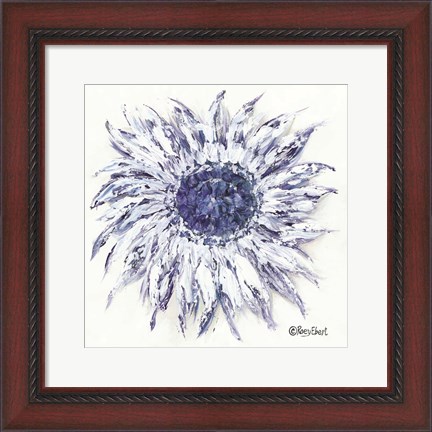 Framed Blue Sunflower Print