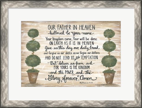 Framed Our Father in Heaven Print