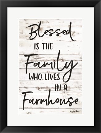 Framed Blessed is the Family Print