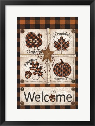 Framed Autumn Welcome Print