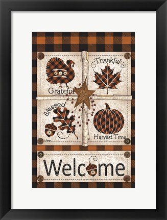 Framed Autumn Welcome Print