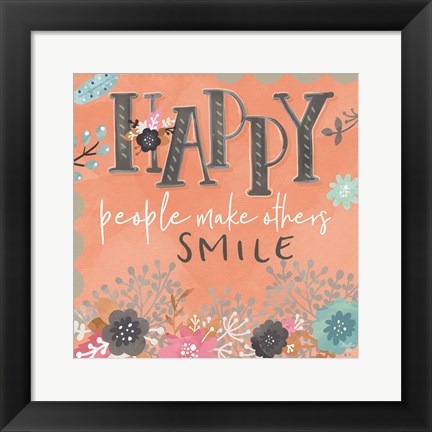 Framed Happy People Print