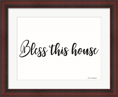 Framed Bless This House Print