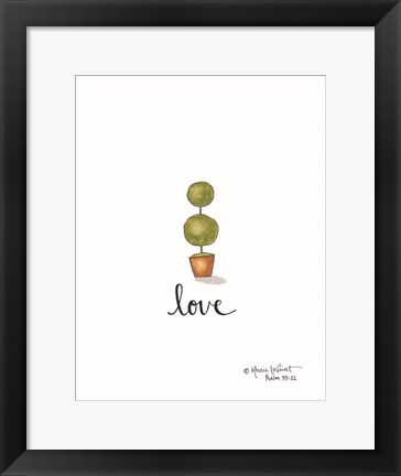 Framed Little Love Topiary Print