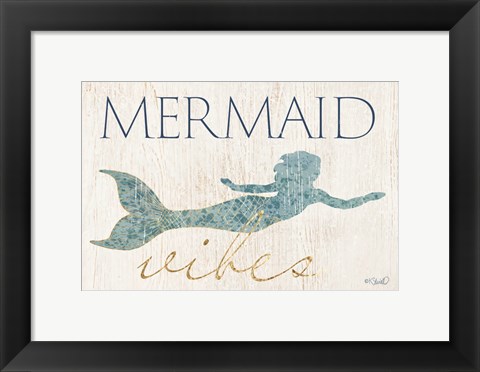 Framed Mermaid Wishes Print