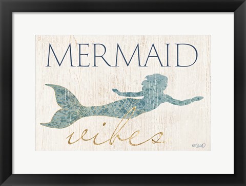 Framed Mermaid Wishes Print