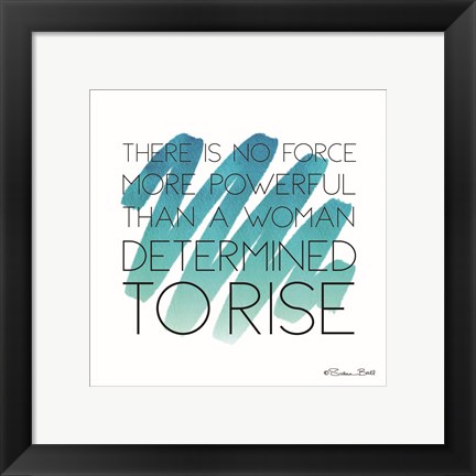 Framed Determined to Rise Print