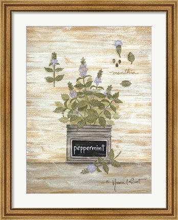 Framed Peppermint Botanical Print