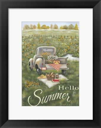 Framed Hello Summer Print