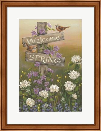 Framed Welcome Spring Print