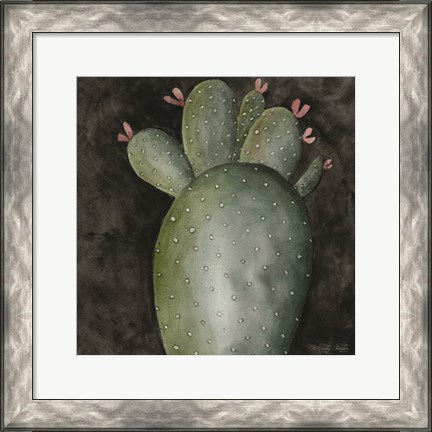 Framed Big Blooming Cactus II Print