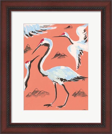 Framed Storks II Print