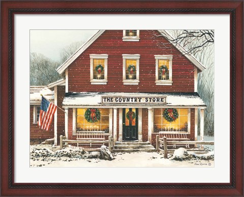 Framed Country Christmas Print