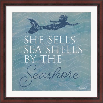 Framed She Sells Seashells Print