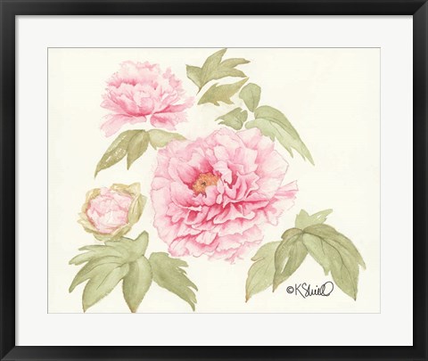 Framed Garden Blush Print