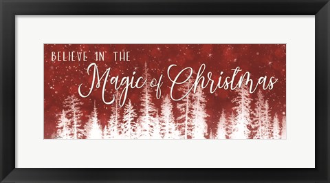 Framed Believe in the Magic of Christmas Print