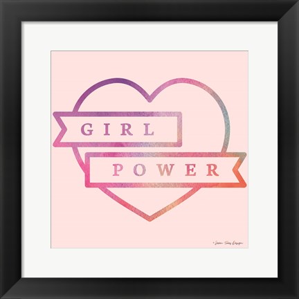 Framed Girl Power IV Print