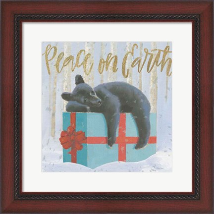 Framed Christmas Critters Bright II Print