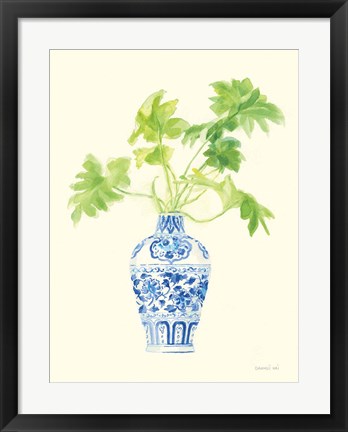 Framed Palm Chinoiserie III Print