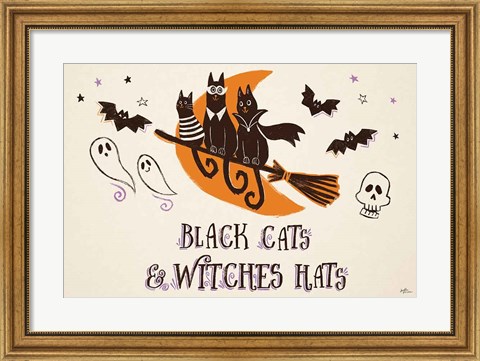 Framed Spooktacular I Witches Hats Print