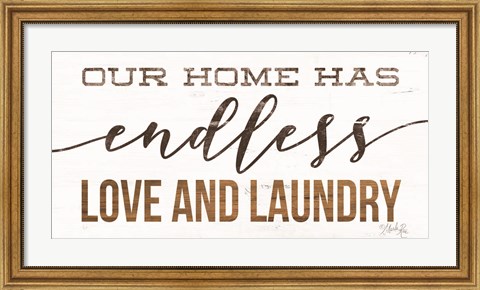 Framed Endless Love and Laundry Print