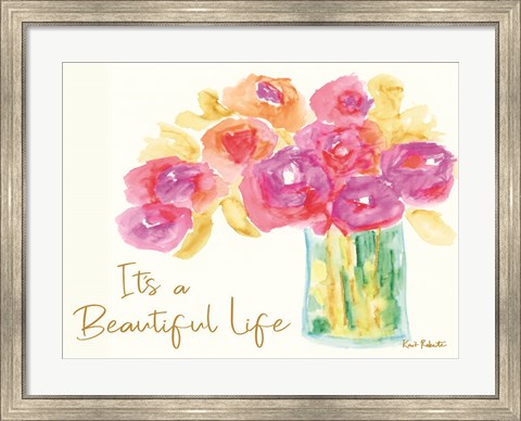 Framed It&#39;s a Beautiful Life Print