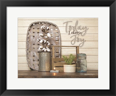 Framed Today I Choose Joy Print