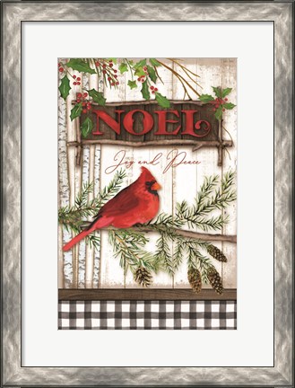 Framed Noel Cardinal Print