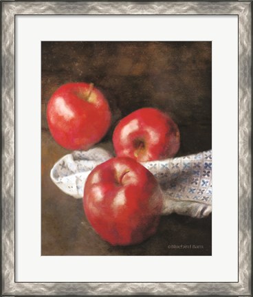 Framed Apples and Quilt Print