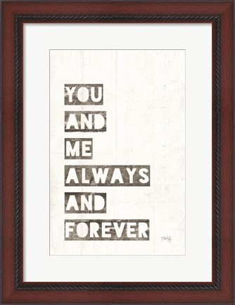 Framed You and Me Print