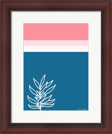 Framed Plant and the Lines II Print
