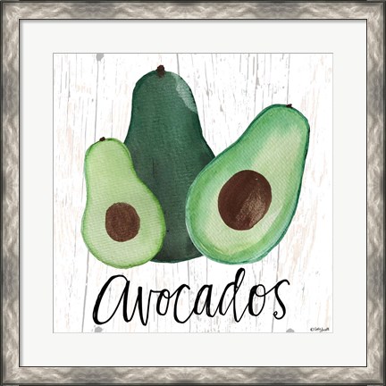 Framed Avocados Print