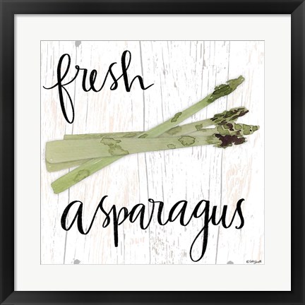 Framed Fresh Asparagus Print