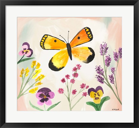 Framed Watercolor Butterfly Print