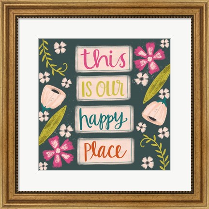 Framed This is Our Happy Place Print