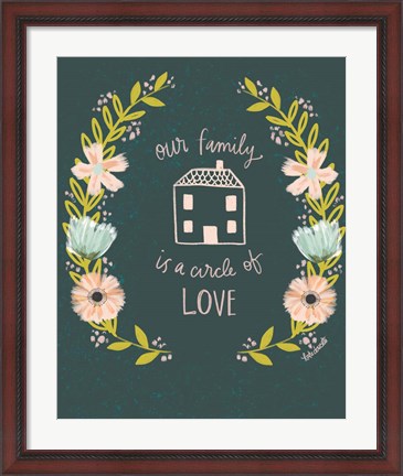 Framed Our Family is a Circle of Love Print