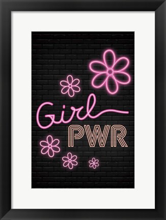 Framed Girl Pwr Print