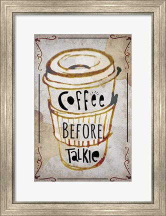 Framed Coffee Typography III Print